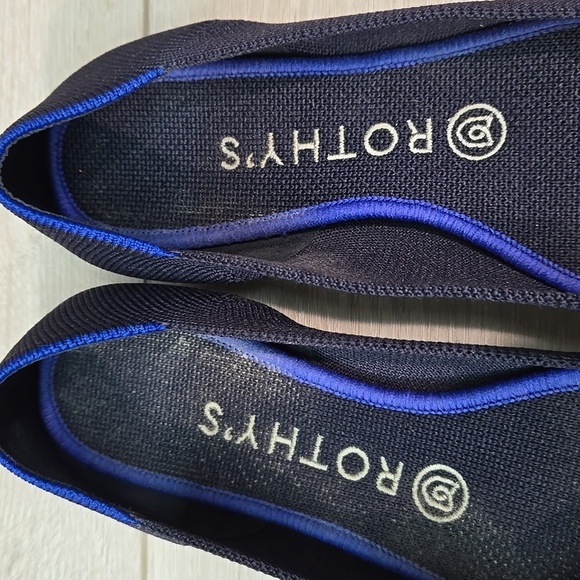 Rothy's Women The Pointed II solid knit washable toe flats shoes sz 7 - Picture 5 of 13